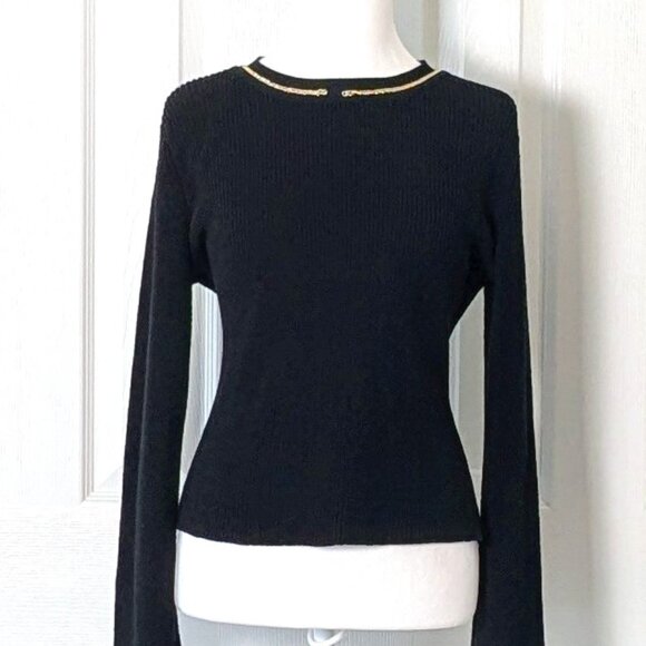 Maje Sweaters - MAJE Women's Long Sleeve Knit Sweater Size M (US) Black NWOT